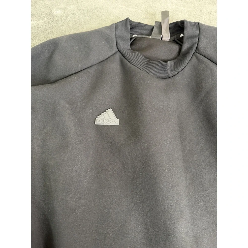 Adidas Men's Gameday Premium Sweatshirt Size Medium Black